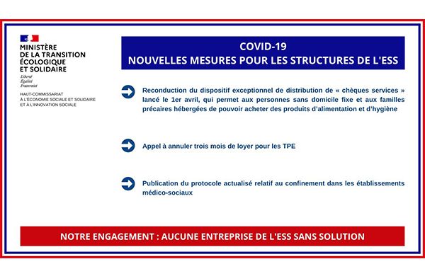 ESS et Covid-19 - mise à jour 21 avril