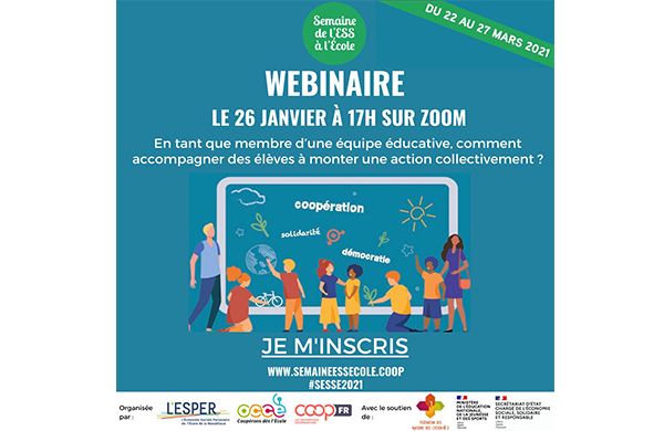 Webinaire de l'ESPER pour la sensibilisation à l'ESS en milieu scolaire