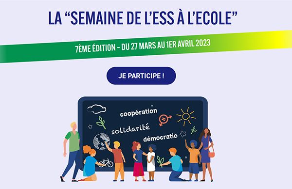 Semaine de l’ESS à l’École du 27 mars au 1er avril 2023