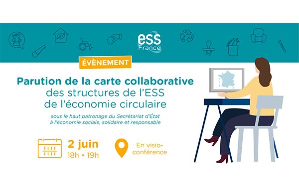 Parution de la carte collaborative des structures de l’ESS de l’économie circulaire