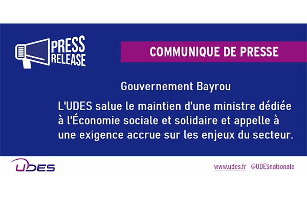 Communiqué de presse de l'UDES