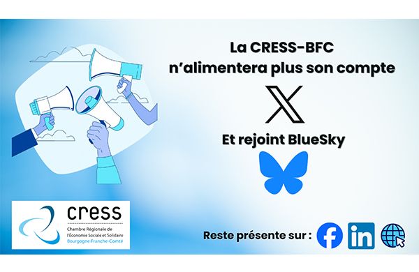 La CRESS BFC quitte le réseau social X