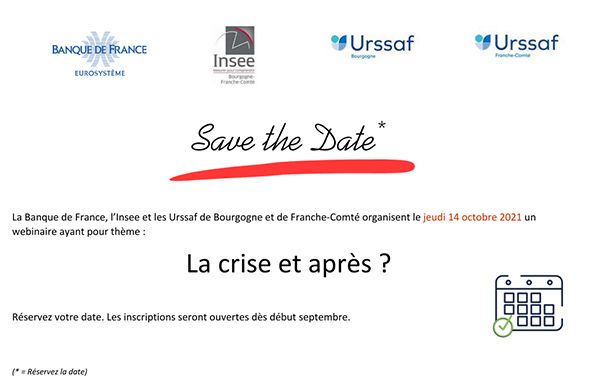 Save the date : colloque Urssaf / Insee / Banque de France