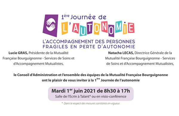 1ère journée de l'autonomie à Talant (21) ET en visioconférence