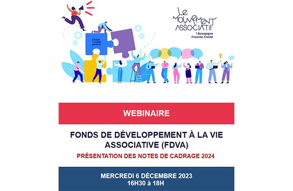 Webinaire sur le Fonds de développement à la vie associative (FRDVA) 2024