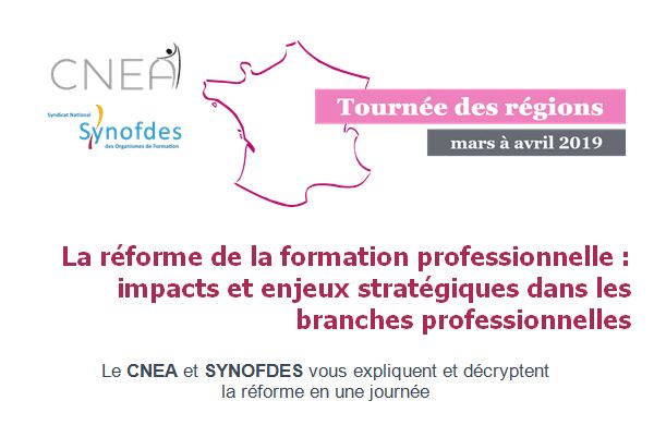 CNEA et SYNOFDES : La réforme de la formation professionnelle le 19 mars à Besançon