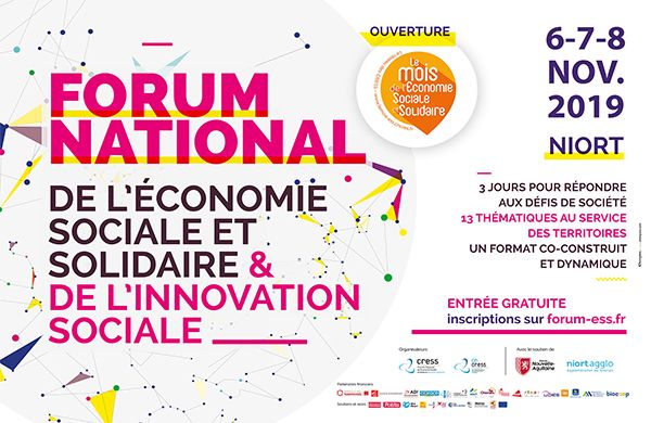 5 ème édition du Forum National de l’Economie Sociale et Solidaire et de l’Innovation Sociale ! 