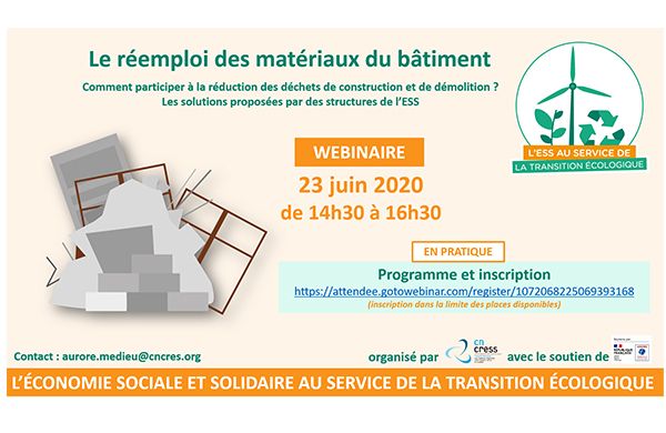 Webinaire : le réemploi des matériaux du bâtiment