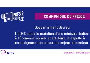 Communiqué de presse de l'UDES