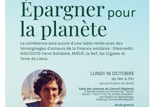 Conférence "EPARGNER pour LA PLANETE" avec Isabelle AUTISSIER