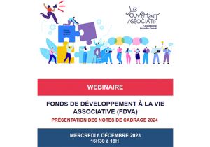 Webinaire sur le Fonds de développement à la vie associative (FRDVA) 2024