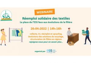 [Webinaire ESS France] Réemploi solidaire des textiles : la place de l’ESS face aux évolutions de la filière