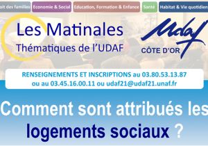 Nouvelle matinale UDAF : Logements sociaux