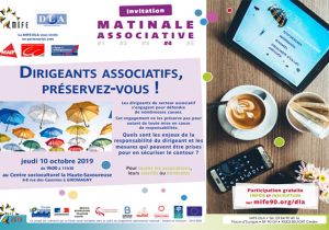 Matinale associative : dirigeants associatifs : préservez-vous !