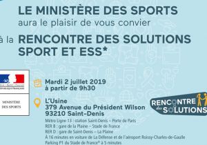 Rencontre des Solutions « Sport et Economie Sociale et Solidaire » 